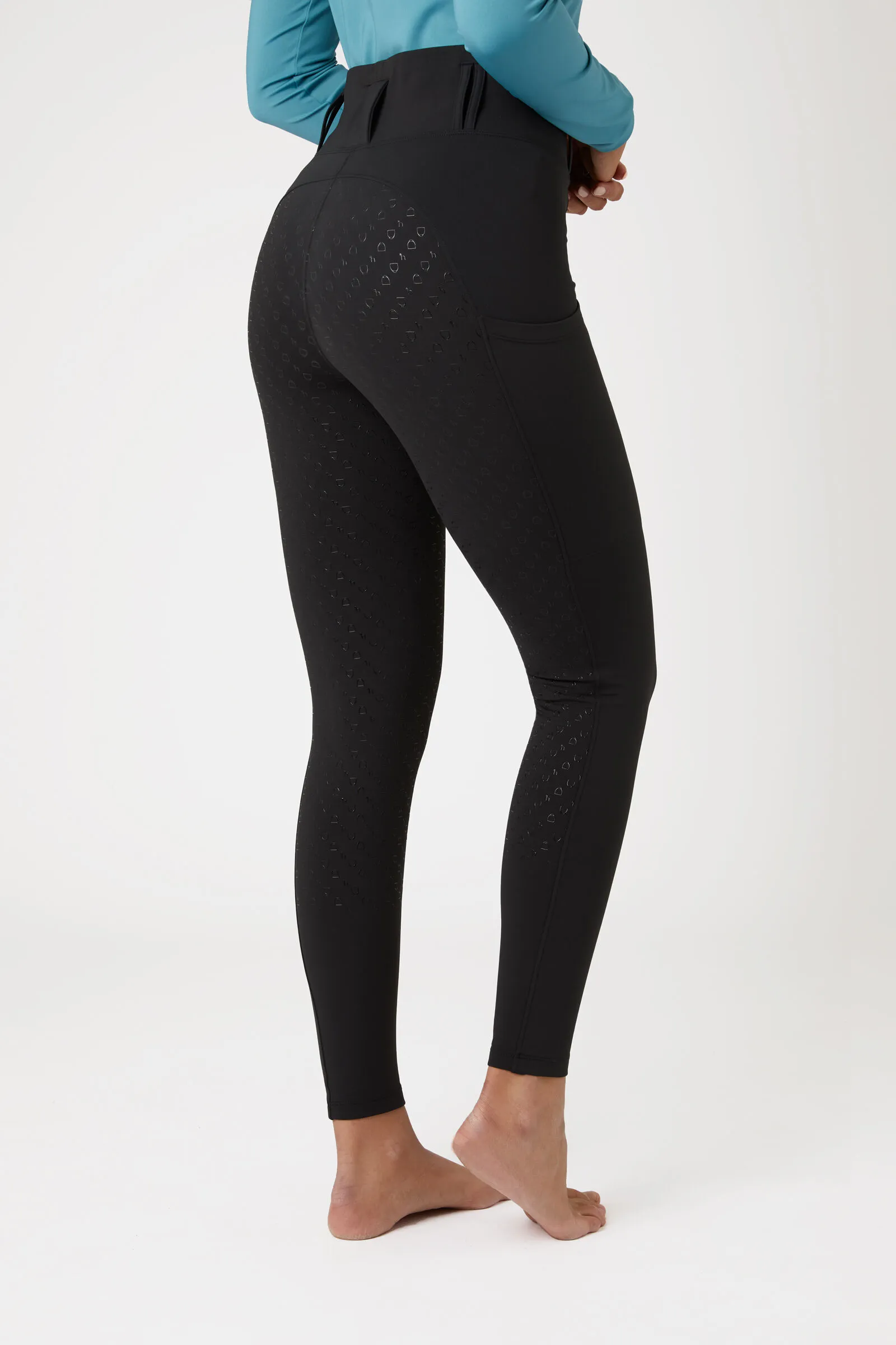 Horze Everly Leggins da equitazione con full grip da donna