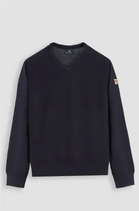     Maglione da uomo Classic in lana scollo a V